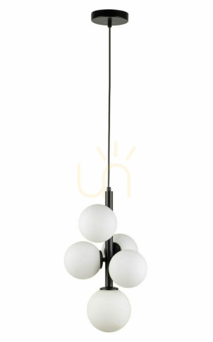 Pendelleuchte Sigma Perla 5 schwarz G9 5-flammig 33488