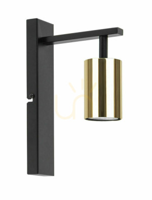 Wandleuchte Sigma Vendo schwarz Messing GU10 33699