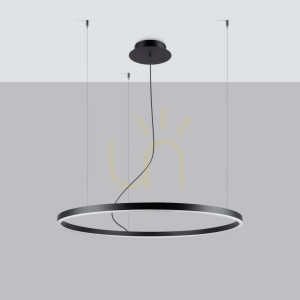 Kronleuchter ODA 80 schwarz LED 3000K Thoro
