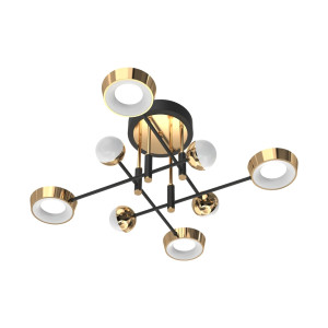 Deckenleuchte Zuma Line LARA MX7170-8-3BGT CZARNO-gold