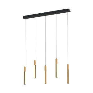 Pendelleuchte Zuma Line ELIOT MD4768-5-3BMT schwarz-DREWNO