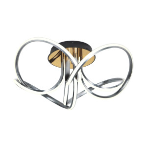 Deckenleuchte Zuma Line ABRO MX5520-4-3BBDT CZARNO-SZARO-gold-GREY