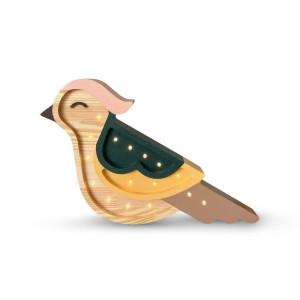 Bird Wood Kinderzimmerlampe - handgefertigt