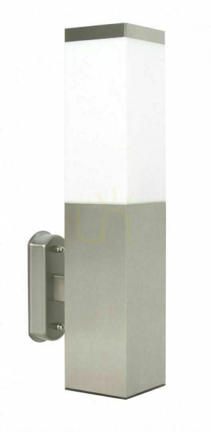 Außenwandleuchte SU-MA Inox Quadrotal Silber Edelstahl SS802-A