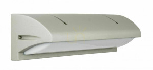 Außenwandleuchte SU-MA Nelly 91012C AL silber 2-flammig IP54 E27