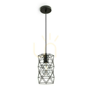 Ilusia Pendelleuchte Schwarz 230 V E27 42 W.