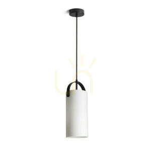 Julietta 31 Opalglas/Schwarz Pendelleuchte 230 V E27 20 W.