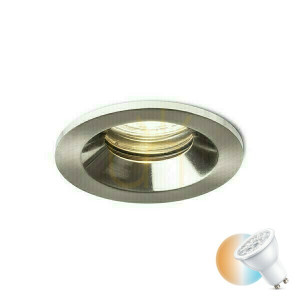 Bella Einbauleuchte Gu10 Nickel Matt 230 V Led 15 W Ip65