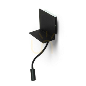 Wandlampe Rostam Wandlampe Mit Usb Schwarz 230 V Led 2x3 W 3000 K