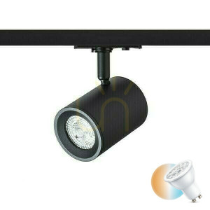 Cadenza Strahler für 1 Phase Bus Schwarz 230 V Led Gu10 10 W.