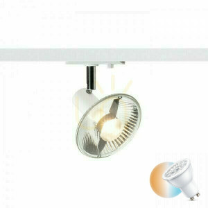 Trica-Strahler für 1-Phasen-Schiene Weiß 230 V Gu10 50 W.