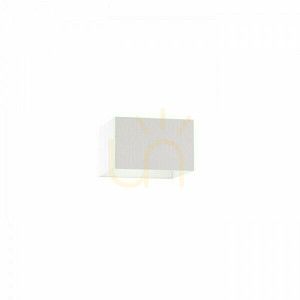 Lampenschirm, Tempo 30/19 Polycotton Weiß/Weiß PVC Max lampshade. 23 W