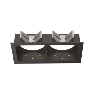 Einbaurahmen Ideallux BENTO Frame Square Twin schwarz Aluminium 280233