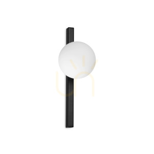 Plafond Ideallux Binomio AP1 Nero schwarz G9 33,3 cm 310664