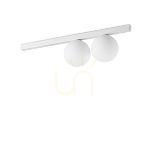 Plafond Ideallux Binomio PL2 Bianco weiß 2-flammig G9 328430