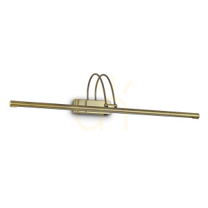 Wandleuchte Ideallux Bow AP D76 champagner/brunito LED 8W Metall 121147
