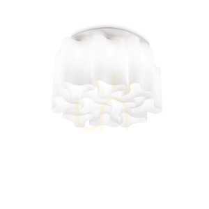 Plafond Ideallux COMPO PL10 BIANCO weiß 10xE27 125510
