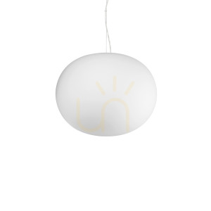 Pendelleuchte Ideallux COTTON SP1 D40 weiß E27 327884