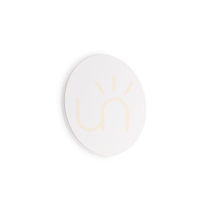 Wandleuchte Ideallux Cover AP D15 Round weiß LED 9,5W Aluminium 195704