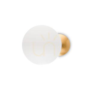 Wandleuchte Ideallux Eclissi AP Small Gold LED 11W Metall 259048