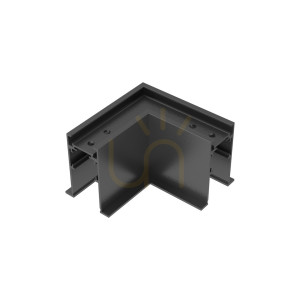 Einbaurahmen Ideallux EGO Kit Recess Trim L mit Elektroanschluss horizontal schwarz 320618