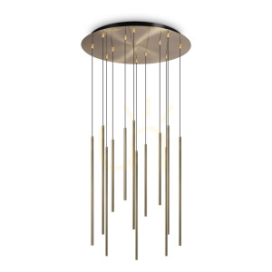 Pendelleuchte Ideallux LOOK SP12 Messing LED 19W Ø60 cm 263663