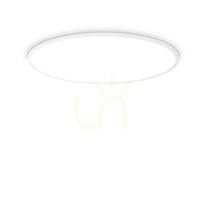 Außen-Deckenleuchte Ideallux Fly Slim PL D90 weiß 4000K LED 306698