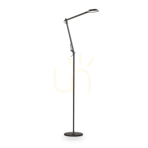 Stehlampe Ideallux Futura PT Nero schwarz LED dimmbar 145 cm 204949