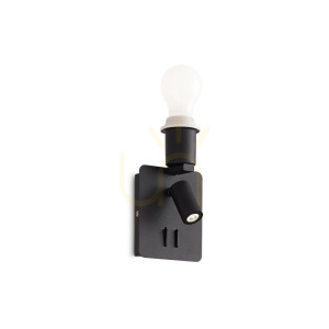 Wandleuchte Ideallux GEA MAP2 NERO schwarz 2-flammig Metall 239545
