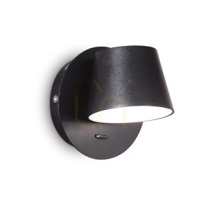 Wandleuchte Ideallux GIM AP Nero schwarz LED 6,5W Aluminium 167121