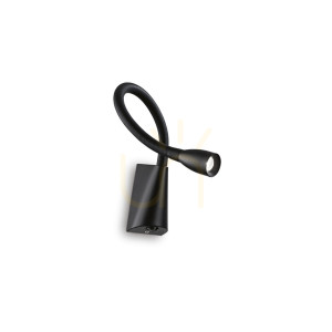 Wandleuchte Ideallux GOOSE AP NERO schwarz LED 3W 142692