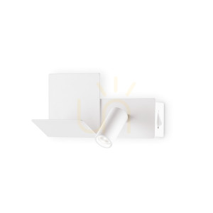 Wandleuchte Ideallux Komodo 306810 weiß LED 4,5W Metall rund