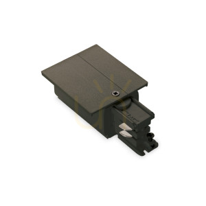 Endverbinder links mit Schalter Ideallux LINK Trim Main Connector End Left schwarz 188089
