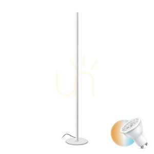 Stehlampe Ideallux LOOK PT1 Bianco LED 24W dimmbar weiß 180 cm 304922
