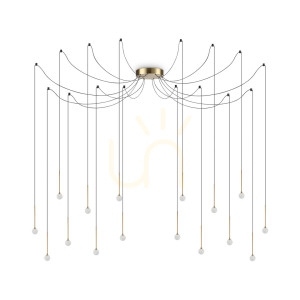 Pendelleuchte Ideallux Lucciola SP16 Messing LED 16W 284019