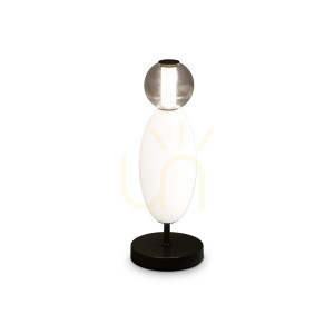Tischleuchte Ideallux Lumiere TL Weiß LED 18W Glas Metall 50 cm 314204