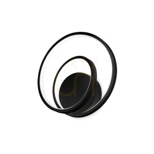Wandleuchte Ideallux OZ AP ON-OFF Nero schwarz LED 26W 3000K 269399