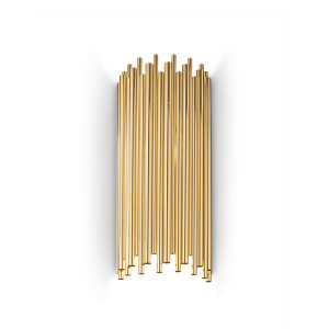 Wandleuchte Ideallux PAN AP2 gold Metall 2-flammig E14 208794