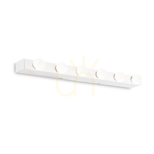Wandleuchte Ideallux Prive AP6 Bianco weiß 6-flammig Metall E14 159423