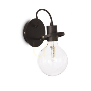 Wandleuchte Ideallux Radio AP1 Nero schwarz E27 119502