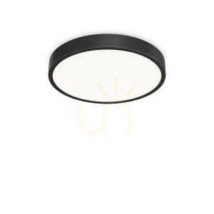 Außen Deckenleuchte Ideallux Ray PL D60 Nero schwarz LED 44W IP54 327686