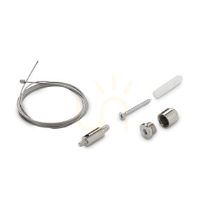 Kabelaufhängung Ideallux STEEL Einzelkabel 2 m silber 271750
