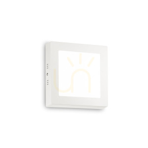 Plafond Ideallux Universal PL D17 Square LED weiß 3000K 12W 138633