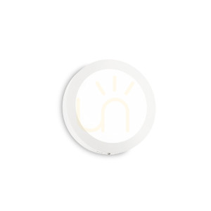 Plafond Ideallux Universal PL D22 Round LED weiß 22,5 cm 3000K 17W 138602