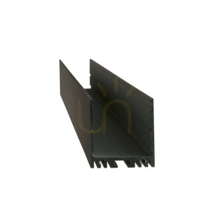LED-Profil Ideallux SLOT Vision Trimless 2000 mm schwarz Aluminium 270517