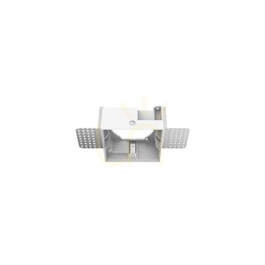 Einbaurahmen Ideallux ZEUS Frame Trimless Square weiß Polystyrol 323558