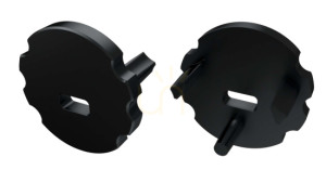 Kappe für LUMINES MICO LED Profil schwarz mit Loch