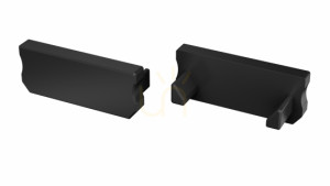 ALU-Blindstopfen für LUMINES D LED-Profil schwarz