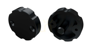 ALU-Blindstopfen für LUMINES COSMO LED-Profil schwarz einstellbar