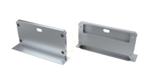 ALU-Blindstopfen für LUMINES inLARGO LED-Profil silber mit Bohrung